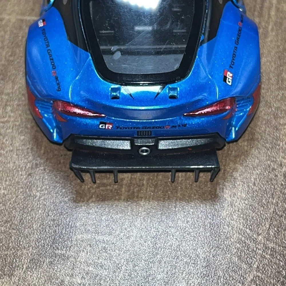 Kinsmart TOYOTA GR SUPRA Blue Diecast Plastic Racing Concept Car 1:36 No Spoiler